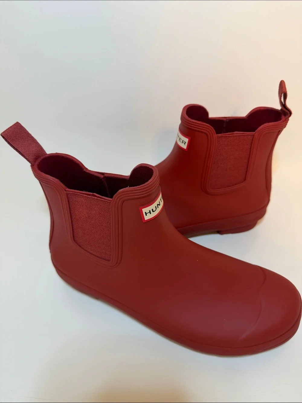 Hunter Original Chelsea Boots Red Size 11 NWOT Waterproof Rain
